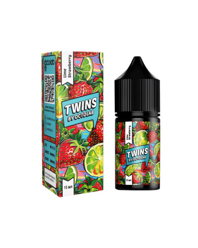 Набір для самозамісу OCTOBAR TWINS 30 мл 50 мг "Lime Strawberry" зі смаком лайма і полуниці