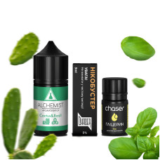 НАБІР ДЛЯ САМОЗАМІСУ ALCHEMIST 30 МЛ 50 МГ CACTUS BASIL ЗІ СМАКОМ КАКТУСУ ТА БАЗИЛІКА