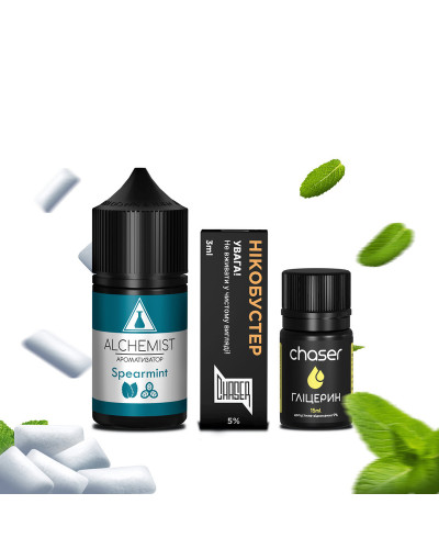 НАБОР ДЛЯ САМОЗАМЕСА ALCHEMIST 30 МЛ 50 МГ SPEARMINT СО ВКУСОМ МЯТЫ