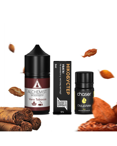 НАБОР ДЛЯ САМОЗАМЕСА ALCHEMIST 30 МЛ 50 МГ VERO TOBACCO СО ВКУСОМ ТАБАКА