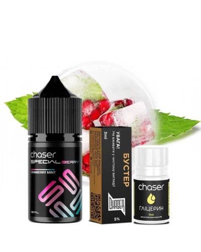 Набор для самозамеса Chaser Special Berry 30 мл 50 мг Cranberry mint (клюква мята)