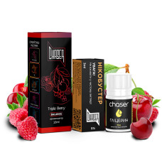 НАБОР ДЛЯ САМОЗАМЕСА CHASER BLACK 30 МЛ "TRIPLE BERRY" СО ВКУСОМ СМОРОДИНА ВИШНЯ МАЛИНА