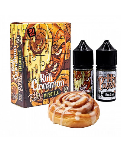 Набор для самозамеса In Bottle Salt Puzzle 30 мл 50 мг "Cinnamon Roll" со вкусом булочка корица