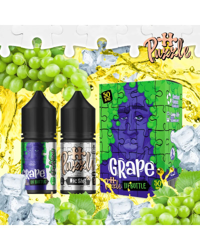 Набор для самозамеса In Bottle Salt Puzzle 30 мл 50 мг "Grape" со вкусом виноград