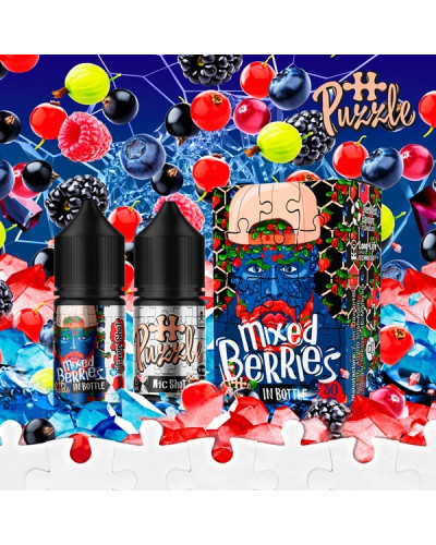 Набор для самозамеса In Bottle Salt Puzzle 30 мл 50 мг "MIXED BERRIES" со вкусом микс ягод