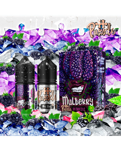 Набор для самозамеса In Bottle Salt Puzzle 30 мл 50 мг "Mulberry" со вкусом шелковица лед