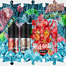 Набор для самозамеса In Bottle Salt Puzzle 30 мл 50 мг "RED SODA" со вкусом клубники черники вишни