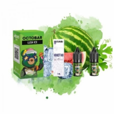 НАБОР ДЛЯ САМОЗАМЕСА OCTOBAR NFT 10 МЛ 50 МГ LUSH ICE СО ВКУСОМ АРБУЗА СО ЛЬДОМ