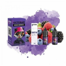 НАБОР ДЛЯ САМОЗАМЕСА OCTOBAR NFT 10 МЛ 50 МГ MOOD BERRIES СО ВКУСОМ ВИШНИ КЛУБНИКИ И ЧЕРНИКИ