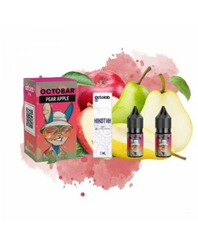 НАБОР ДЛЯ САМОЗАМЕСА OCTOBAR NFT 10 МЛ 50 МГ PEAR APPLE СО ВКУСОМ ЯБЛОКА И ГРУШИ