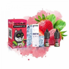 НАБОР ДЛЯ САМОЗАМЕСА OCTOBAR NFT 10 МЛ 50 МГ STRAWBERRY ICE СО ВКУСОМ КЛУБНИКИ СО ЛЬДОМ