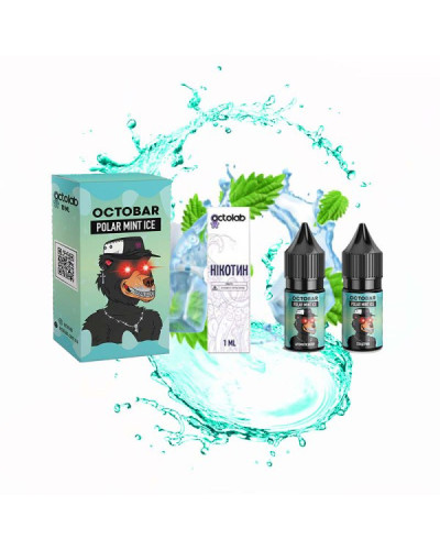 Набор для самозамеса OCTOBAR NFT 10 мл 50 мг "Polar Mint Ice" со вкусом мяты