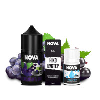 НАБОР ДЛЯ САМОЗАМЕСА NOVA 30 МЛ 50 МГ BLACKCURRANT GRAPE СО ВКУСОМ ЧЕРНОЙ СМОРОДИНИ И ВИНОГРАДА