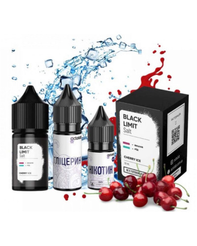 Набор для самозамеса Octobar Black Limit 30 мл 50 мг Cherry Ice (вишня лед)