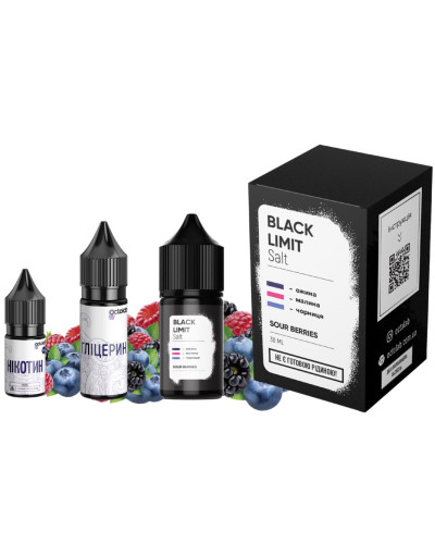Набор для самозамеса Octobar Black Limit 30 мл 50 мг Sour Berries (кислые ягоды)