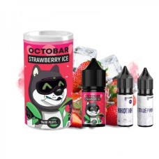 НАБОР ДЛЯ САМОЗАМЕСА OCTOBAR NFT 30 МЛ 50 МГ STRAWBERRY ICE СО ВКУСОМ КЛУБНИКИ СО ЛЬДОМ