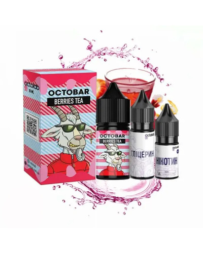 Набор для самозамеса OCTOBAR NFT 30 мл 50 мг "Berries Tea" со вкусом ягодного чая