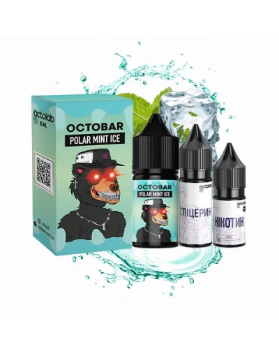 Набор для самозамеса OCTOBAR NFT 30 мл 50 мг "Polar Mint Ice" со вкусом мяты