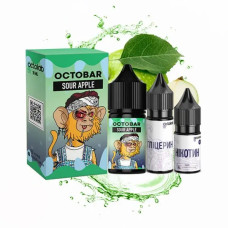 Набор для самозамеса OCTOBAR NFT 30 мл 50 мг "Sour Apple" со вкусом кислого яблока