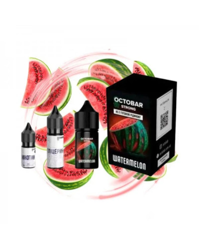 НАБОР ДЛЯ САМОЗАМЕСА OCTOBAR STRONG 30 МЛ 50 МГ WATERMELON СО ВКУСОМ АРБУЗА