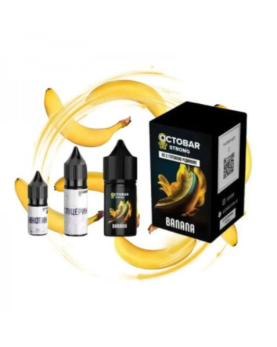 НАБОР ДЛЯ САМОЗАМЕСА OCTOBAR STRONG 30 МЛ 50 МГ BANANA СО ВКУСОМ БАНАНА