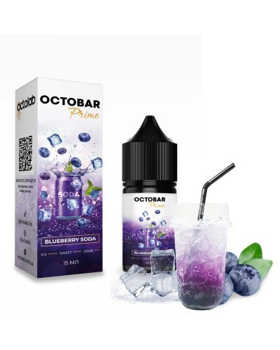 Набор для самозамеса Octobar Prime 30 мл 50 мг "Blueberry Soda" со вкусом черника содова