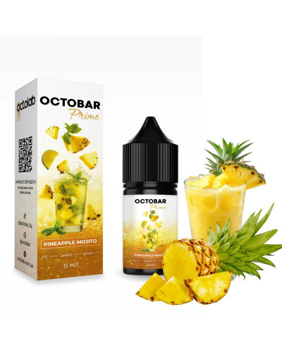 Набор для самозамеса Octobar Prime 30 мл 50 мг "Pineapple Mojito" со вкусом ананас мохито