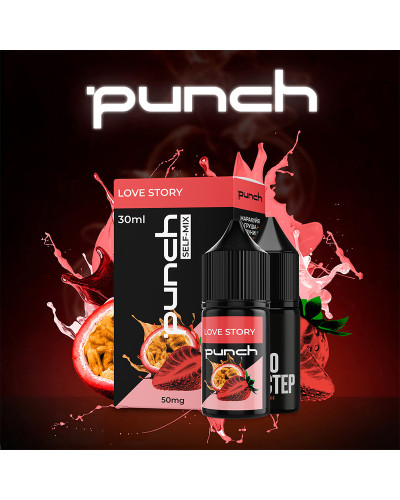 Набор для самозамеса Punch 30 мл "Love Story" со вкусом маракуйя клубника груша