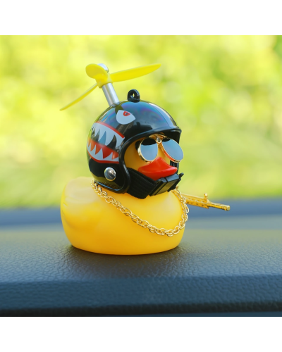 Cool Duck Желтый утенок в шлеме "Акула"