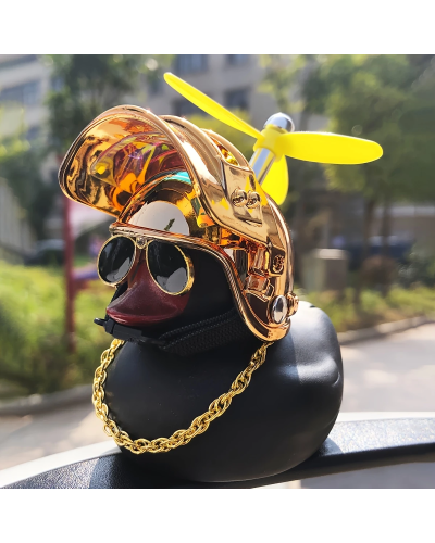 Cool Duck Черный утенок в шлеме "PUBG" (золотой)