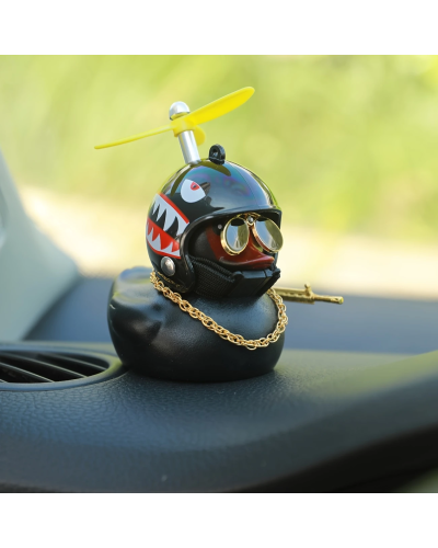 Cool Duck Чорне каченя в шоломі "Акула"