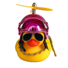 Cool Duck Желтый утенок в шлеме "PUBG" (розовый)