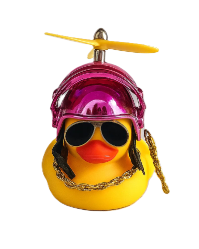 Cool Duck Жовте каченя в шоломі "PUBG" (рожевий)