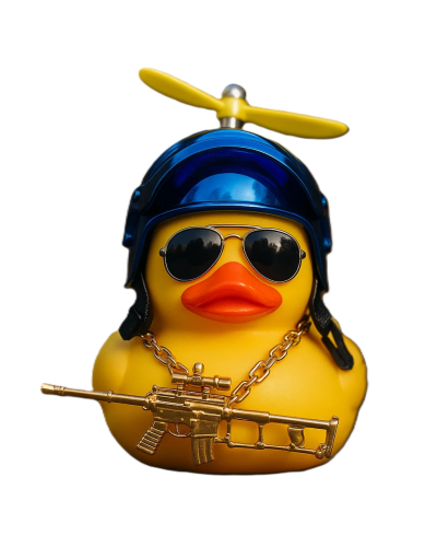 Cool Duck Жовте каченя в шоломі "PUBG" (синій)