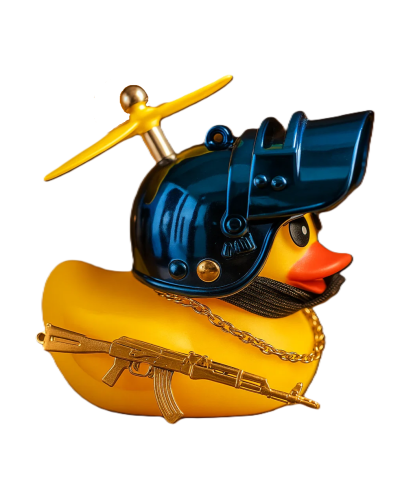 Cool Duck Жовте каченя в шоломі "PUBG" (синій)