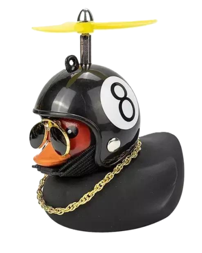 Cool Duck Чорне каченя в шоломі "Чорна вісімка"