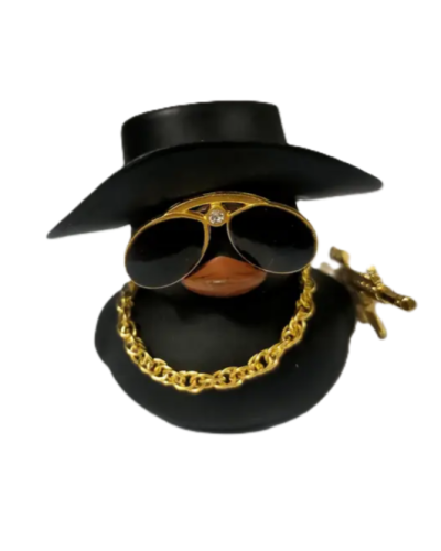 Cool Duck Чорне каченя в капелюсі з гвинтівкою