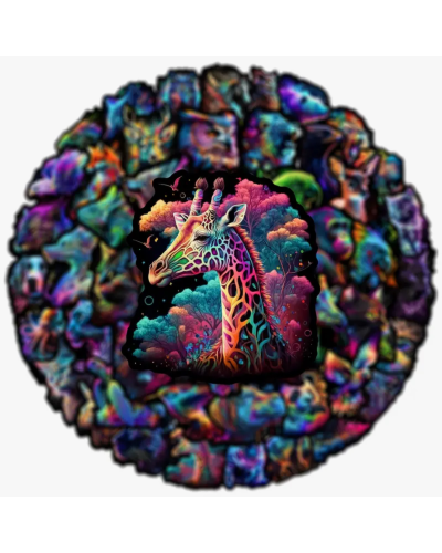 Набор стикеров "Colored Animals" 50 шт