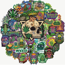 Набор стикеров "Weed Style" 50 шт