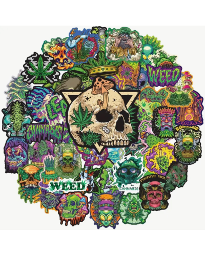 Набор стикеров "Weed Style" 50 шт