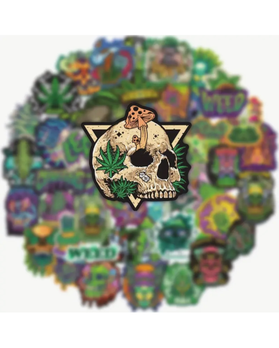 Набор стикеров "Weed Style" 50 шт