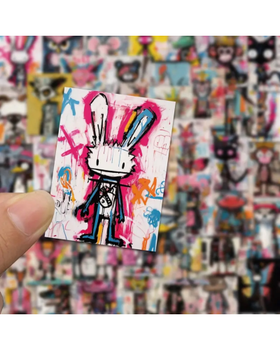 Набор стикеров "Street Art Animals" 50 шт