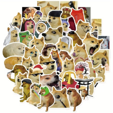 Набор стикеров "Meme Dogs" 50 шт