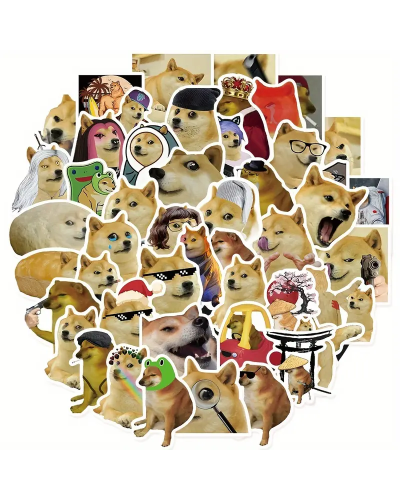 Набор стикеров "Meme Dogs" 50 шт