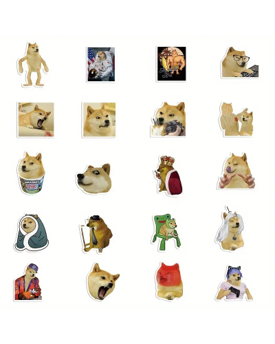 Набор стикеров "Meme Dogs" 50 шт