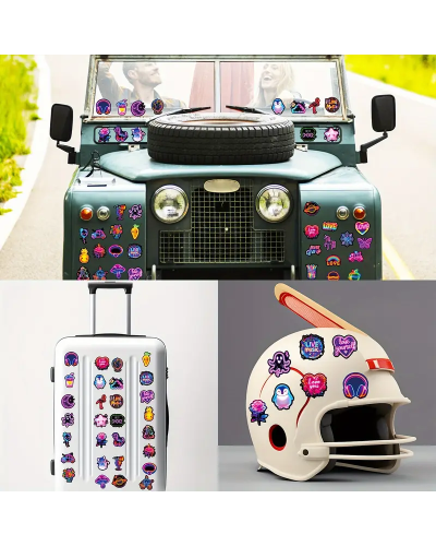 Набор стикеров "Cute Neon" 50 шт