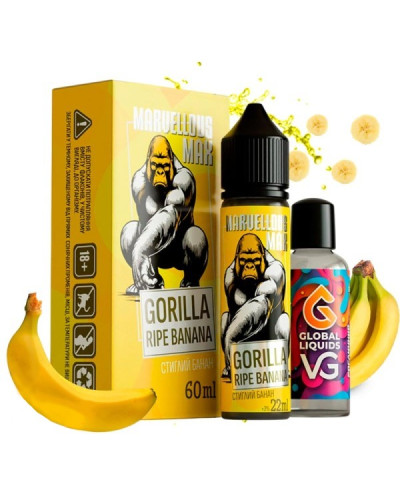 Набор для самозамеса Marvellous Max 60 мл Gorilla Ripe Banana (спелый банан)
