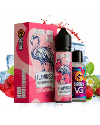 Набор для самозамеса Marvellous Max 60 мл Flamingo Wild Strawberry (спелая земляника)