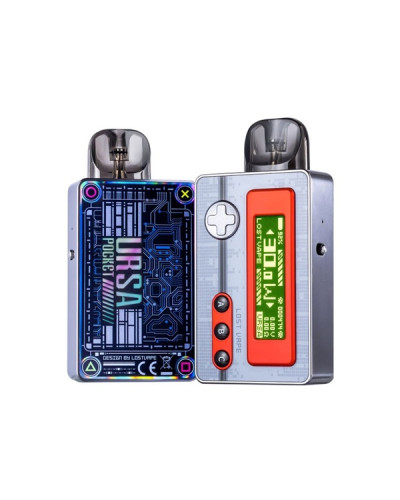 Pod система Lost Vape Ursa Pocket Pod "Hellsing Grey" у сірому кольорі