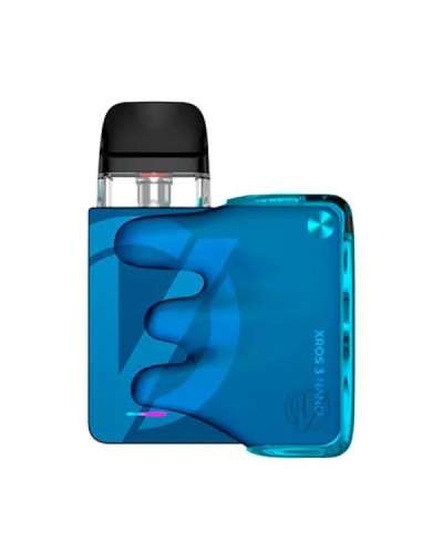 Pod-система VAPORESSO XROS 3 NANO KIT Mistery Box Verison "Sea Foam" в синем цвете с накладкой